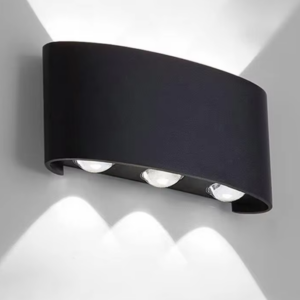 Stock 2W 4W 6W 8W 10W 12W Oval up and Dowm Outdoor Waterproof Wall Lamp Waterproof IP65 Exterior Wall Light Porch Garden Light