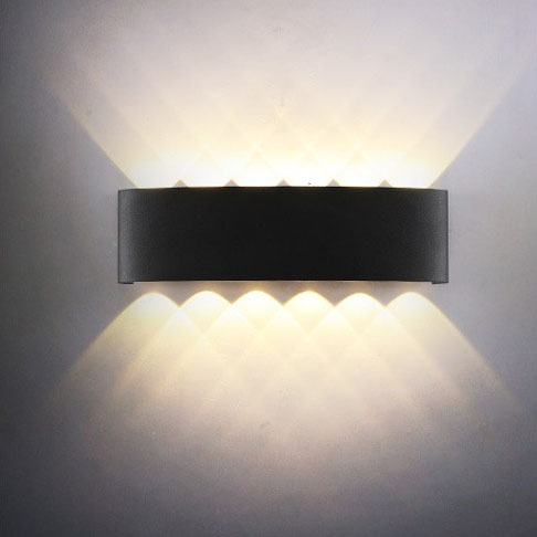 Modern Decoration Wall Mounted Porch Corridor Sconce Lights Outdoor Wall Light Led Waterproof Ip65 up and Down Wall Lamp