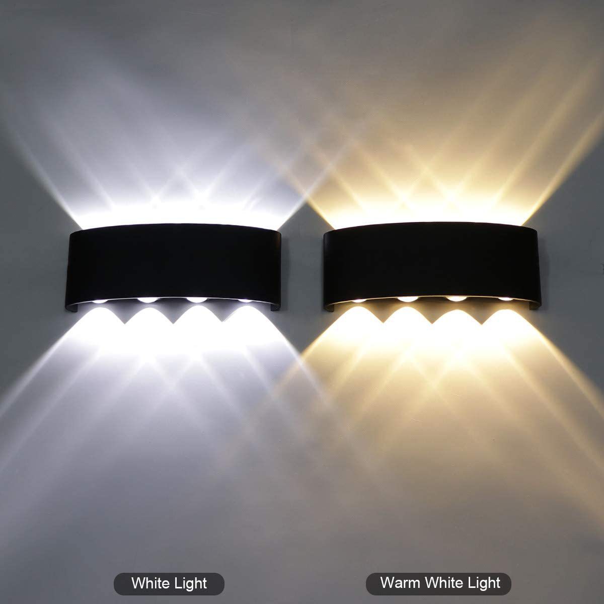 Stock Available Outdoor Garden Patio Decorative Exterior up Down Light Led Creative Minimalist Light Wall Lamps for Wall Patio