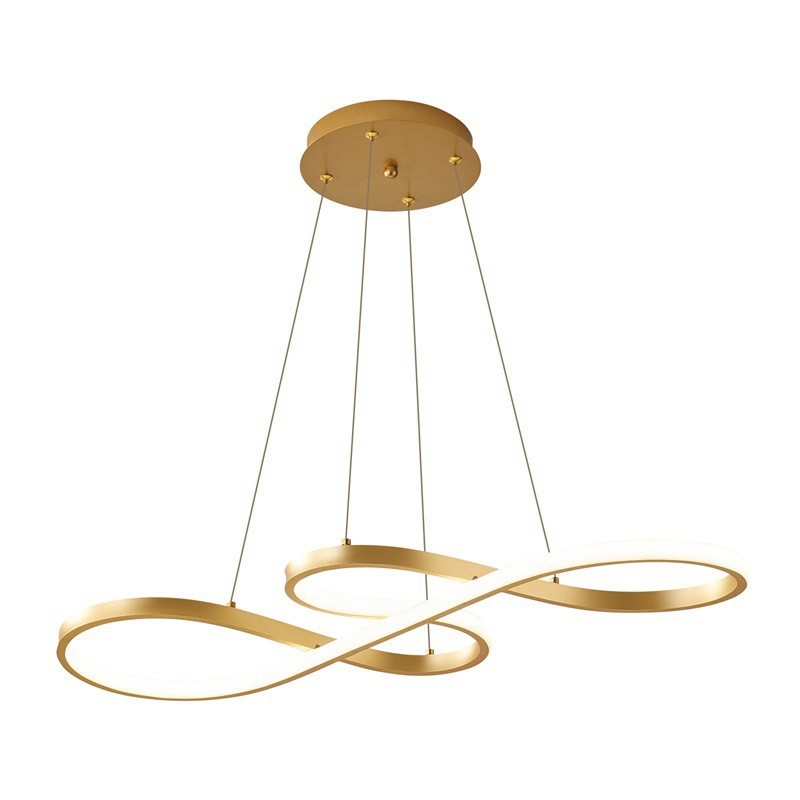 Minimalism Silicone Hose Flexible Lamp Tube Fixtures Ring Modern Dimmable Pendant Hanging Led Lights Lighting Chandelier