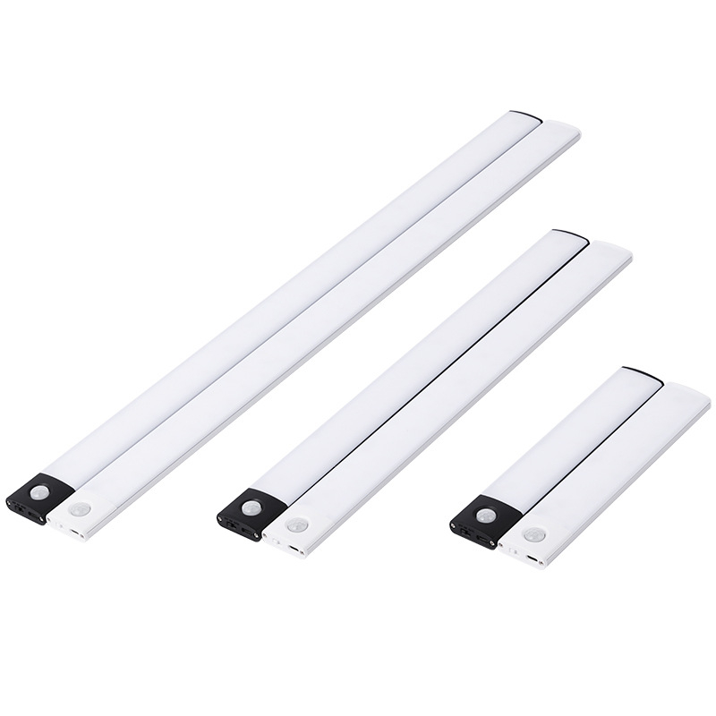 Spot Goods Factory Price Human Body Induction Magnetic Usb Rechargeable Multi-Color Led Lights Kitchen Under Cabinet Lighting