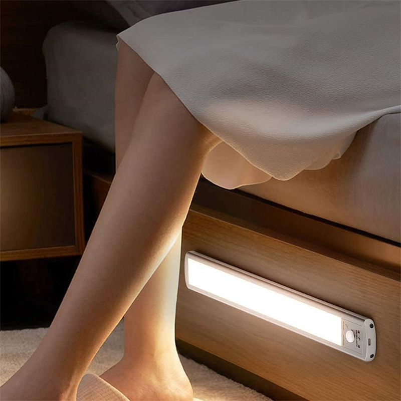 Spot Goods Indoor Lighting 3 Color Dimmable 5v Usb Rechargeable Kitchen Cabinet Closet Wardrobe Led Motion Sensor Light