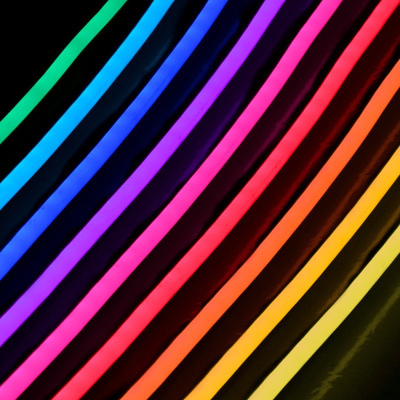 Spot Goods Tuya Wifi Silicone Flexible Colorful Neon Light Waterproof IP65 Running Water Atmosphere Light Strip