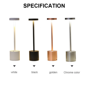 Classic Touch Sensor Table Lamp Rechargeable Cordless Table Lamp 3 Colors Adjustable Temperature Modern Style LED Night Light