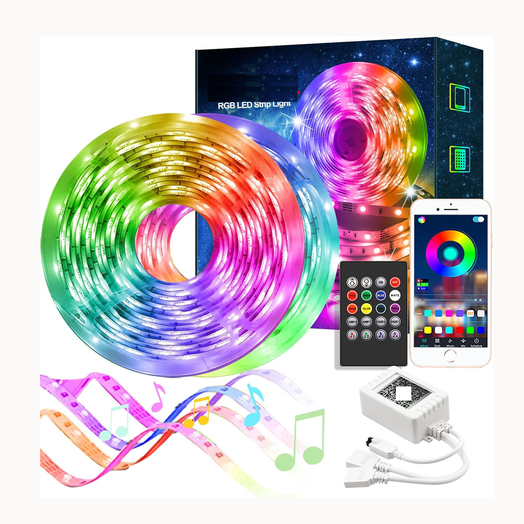 Spot Goods Commercial Dream Full Color DC12V 24V Magic Digital Cob Strip Rgbic Smart Addressable RGB COB Led Strip Light