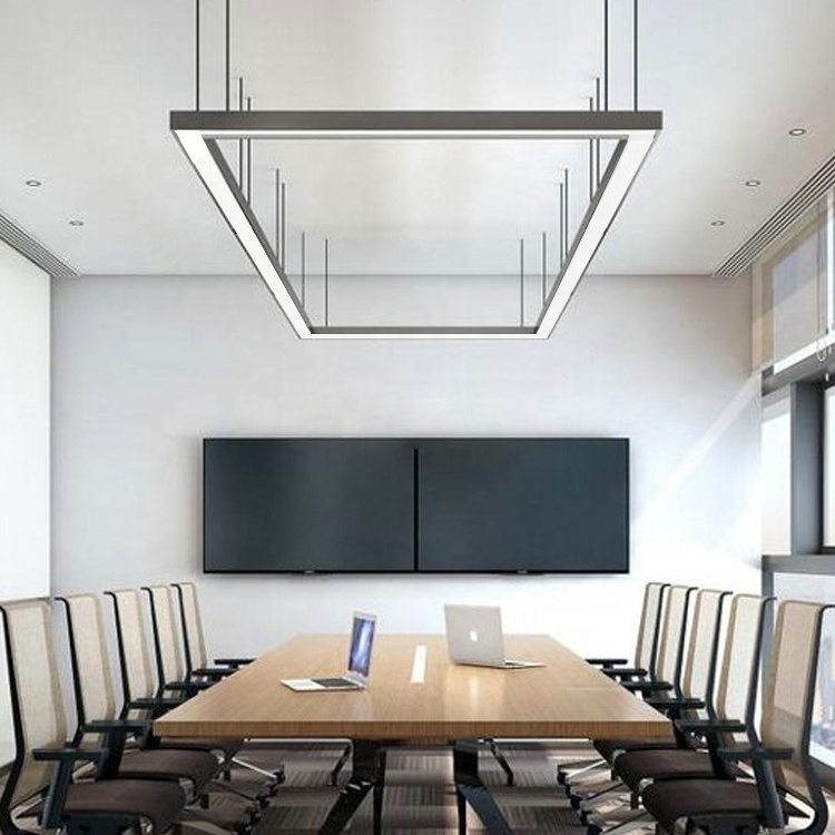 High Quality Indoor Spotlight Led Lighting Track Linear Commercial Hanging Linear Lamp Led Chandelier Pendant Light for Office