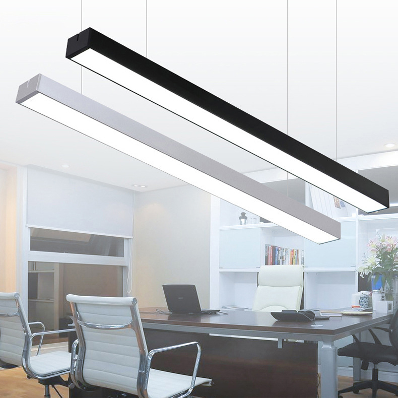 Hot Sale in Stock 4ft Suspended Commercial Led Linear Light Fixture Linkable Led Lighting Linear Hanging Lamp Lighting