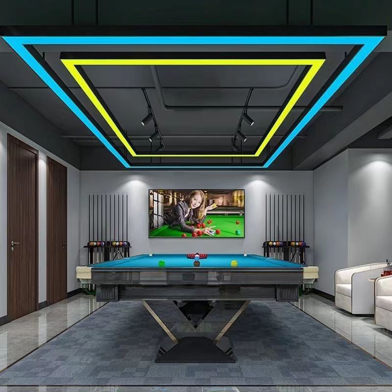 Good Quality 4FT LED Linear Light Fixture Series Seamless Connection 6000K Black Color Linkable Office Lighting