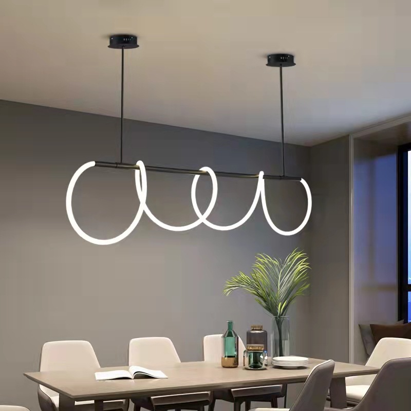 LED Postmodern Golden White Designer Chandelier Lighting Lamparas De Techo Suspension Luminaire Lampen for Dinning Room
