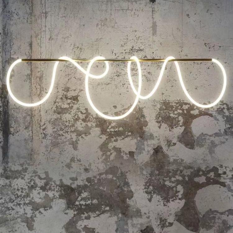 Modern Dining Table Island Lights Kitchen Dining Living Room Office Bar Linear Chandeliers LED Linear Pendant Light Fixtures
