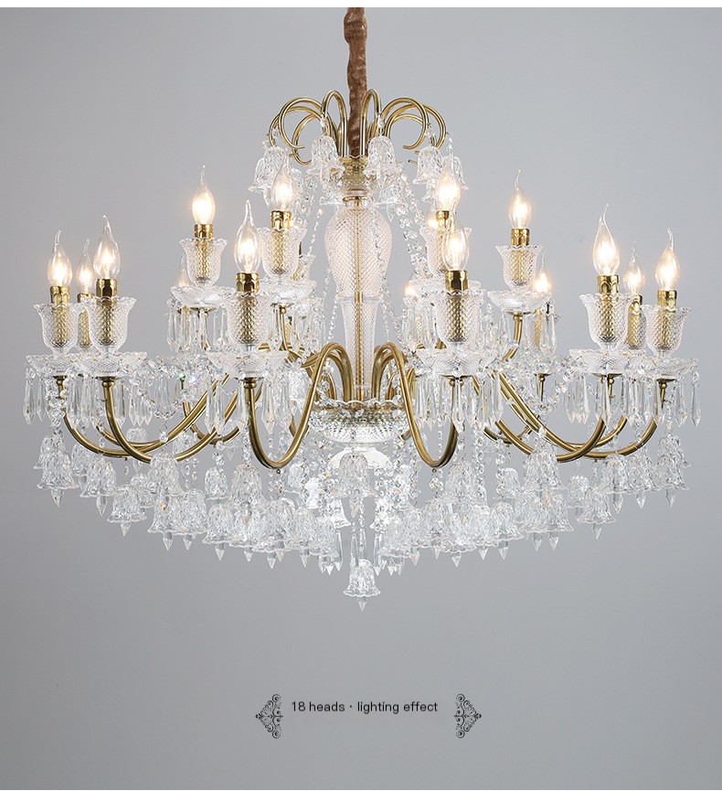 Custom Simple Modern Large Luxury Hotel Project Banquet Hall Restaurant Lobby Crystal Rod LED Ceiling Chandelier
