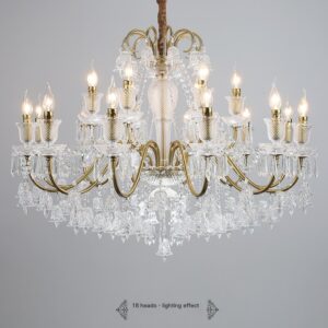 Custom European Living Room Hotel Lobby Lighting Luxury Maria Theresa Chandelier Glass Traditional Crystal Chandeliers