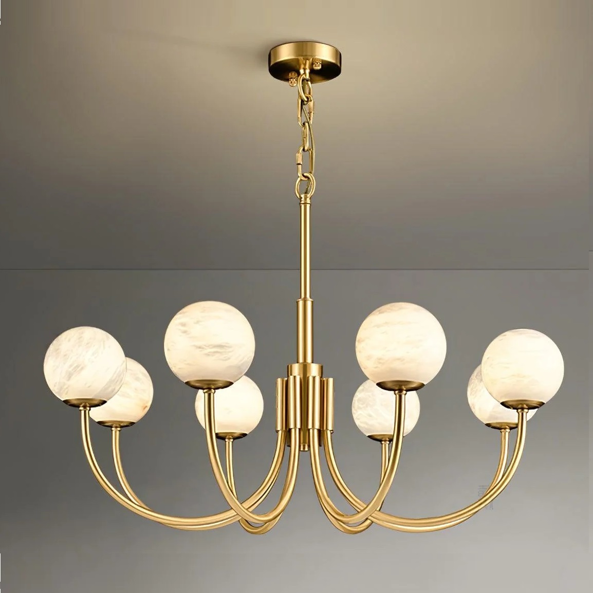 Cross-border Designer 8 Arms Ball Type Chandelier for Living Room