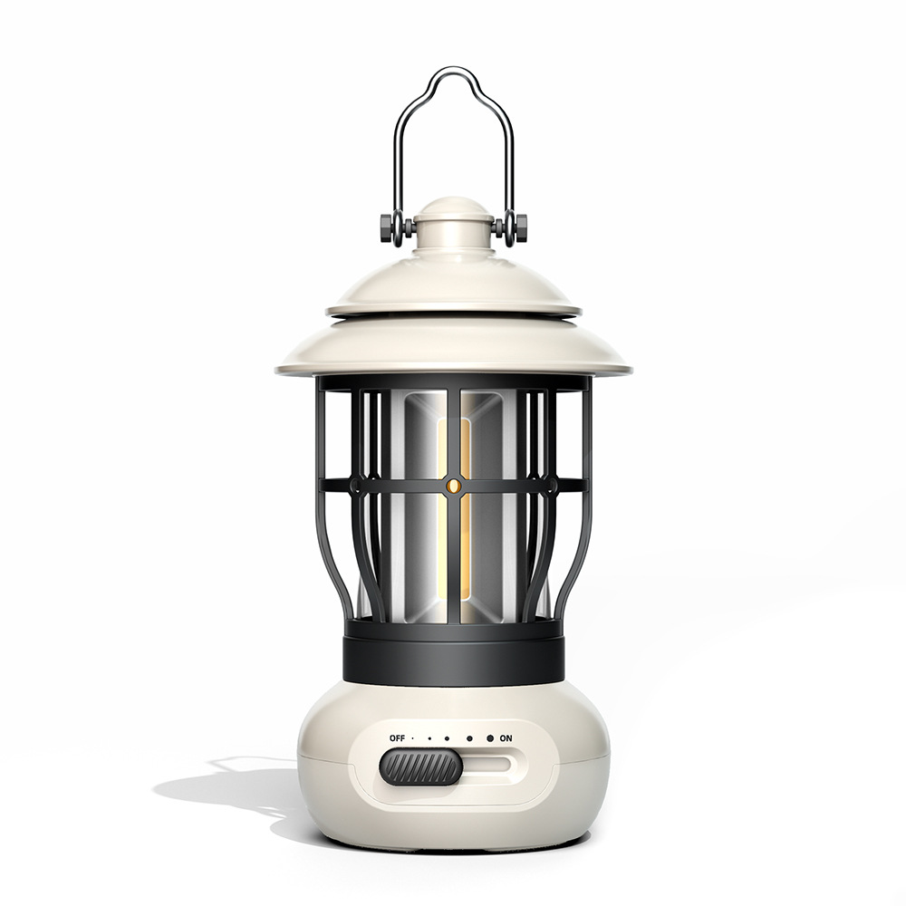 2025 Retro Horse Lantern LED USB Charging Camping Light Iron Body for Outdoor Indoor Atmosphere Gift Idea for Tent Campers