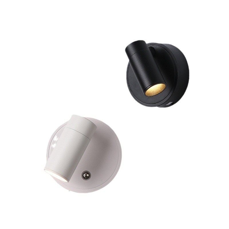 Indoor 3W LED Wall Lamp180 Degrees Rotating Magnet Fixation Hotel Sconce Bedroom Rechargeable LED Wall Light