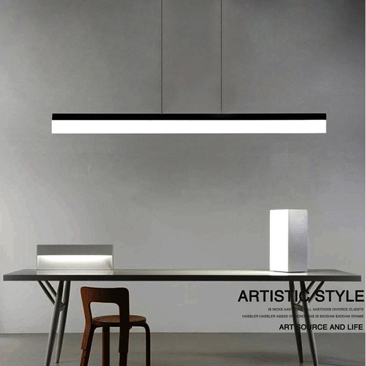 Hot Selling Office Lamp Led Linear Light Led Strip Led Square Acrylic Aluminum Hanging Pendant Light Lamp Chandelier