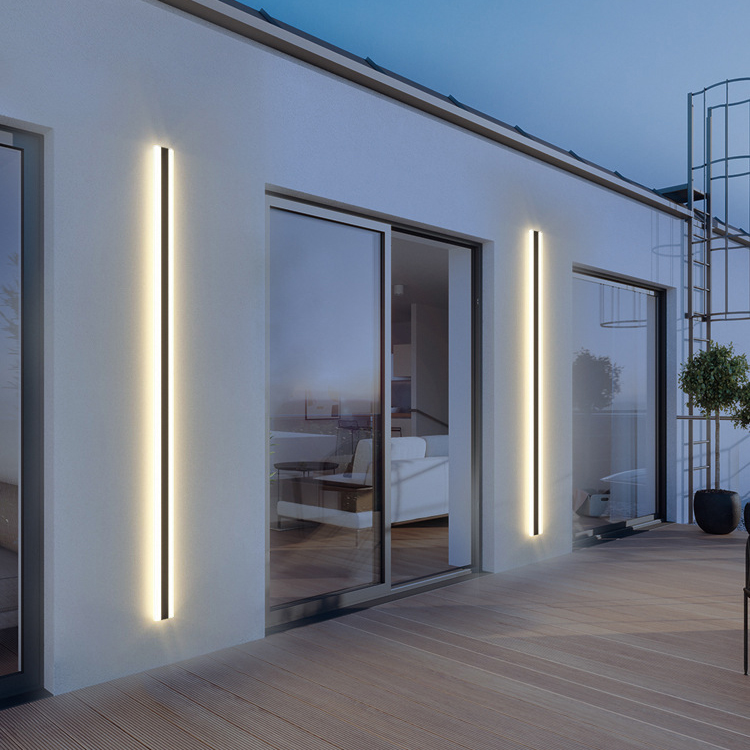 Wholesale Modern Outdoor Lighting Garden Yard Indoor Linear Wall Sconce Bar IP65 Wall Light for Home Wall Decoration