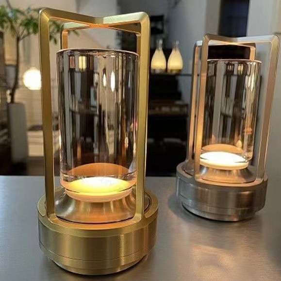 Modern Three Color Dimming Cordless Portable Led Restaurant Rechargeable Battery Power Home Decor Table Lamp Light