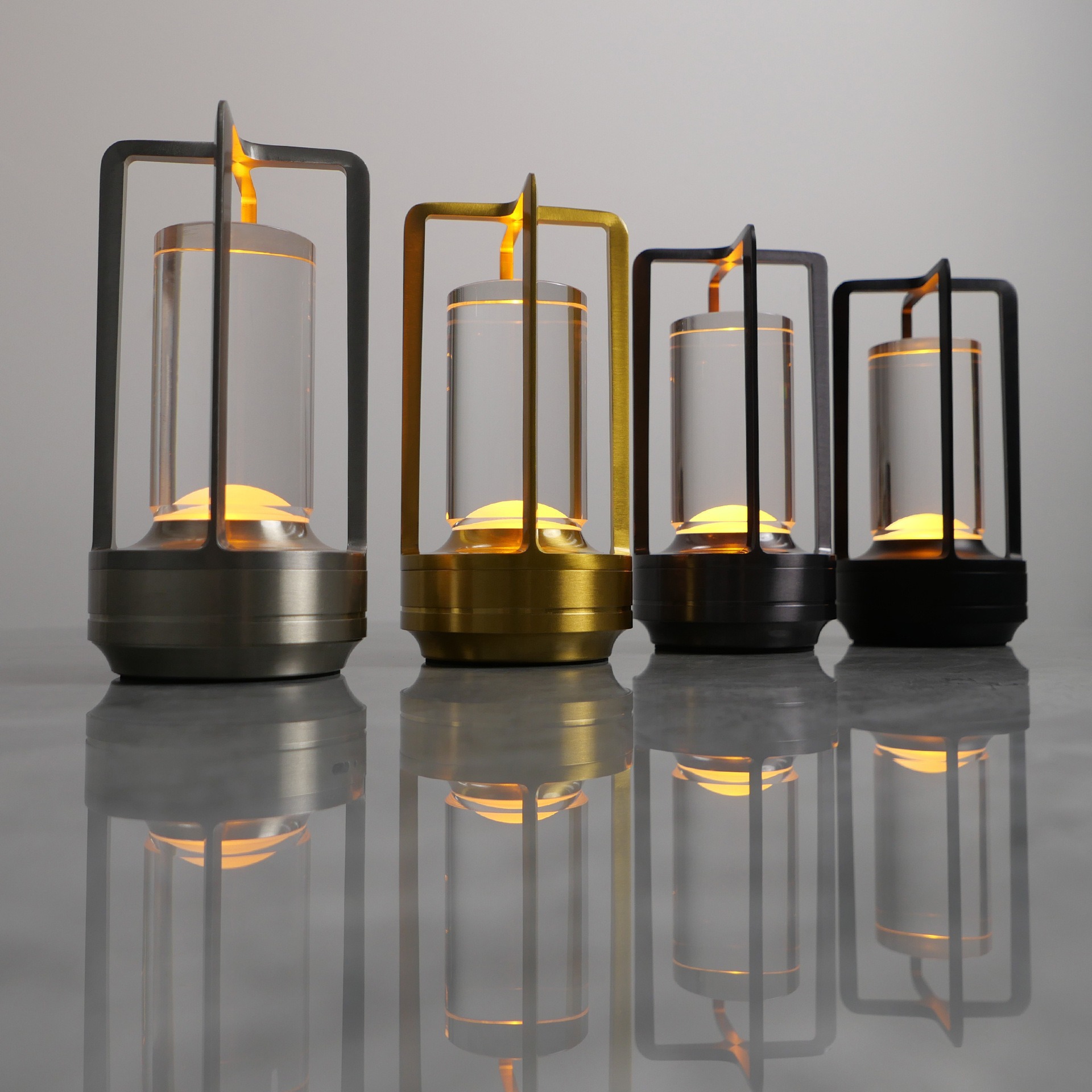 Creative Home Decor Lampe LED Rechargeable Portable Cordless 3-Colour Infinitely Dimming Battery Powered Small Desk Lamp