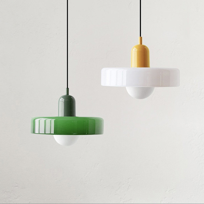 Modern Green Glass Lampshade Bedroom Living Room Kitchen Island  Pendant Light Hanging Light Fixture Pendant Light