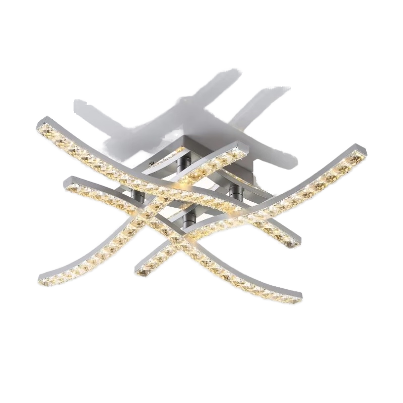 New LED Ceiling Lamp Entrance Hall Corridor Lamp Four-pronged Wave Line Restaurant Corridor Balcony Lamp