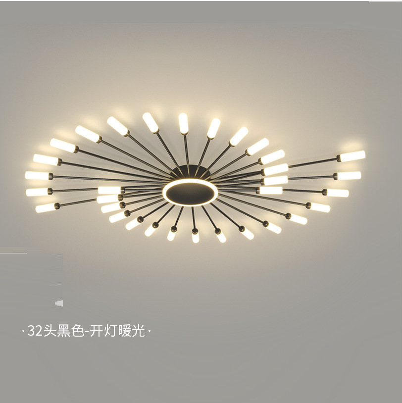 32-Light Head Fireworks Rotating Ceiling Lamp