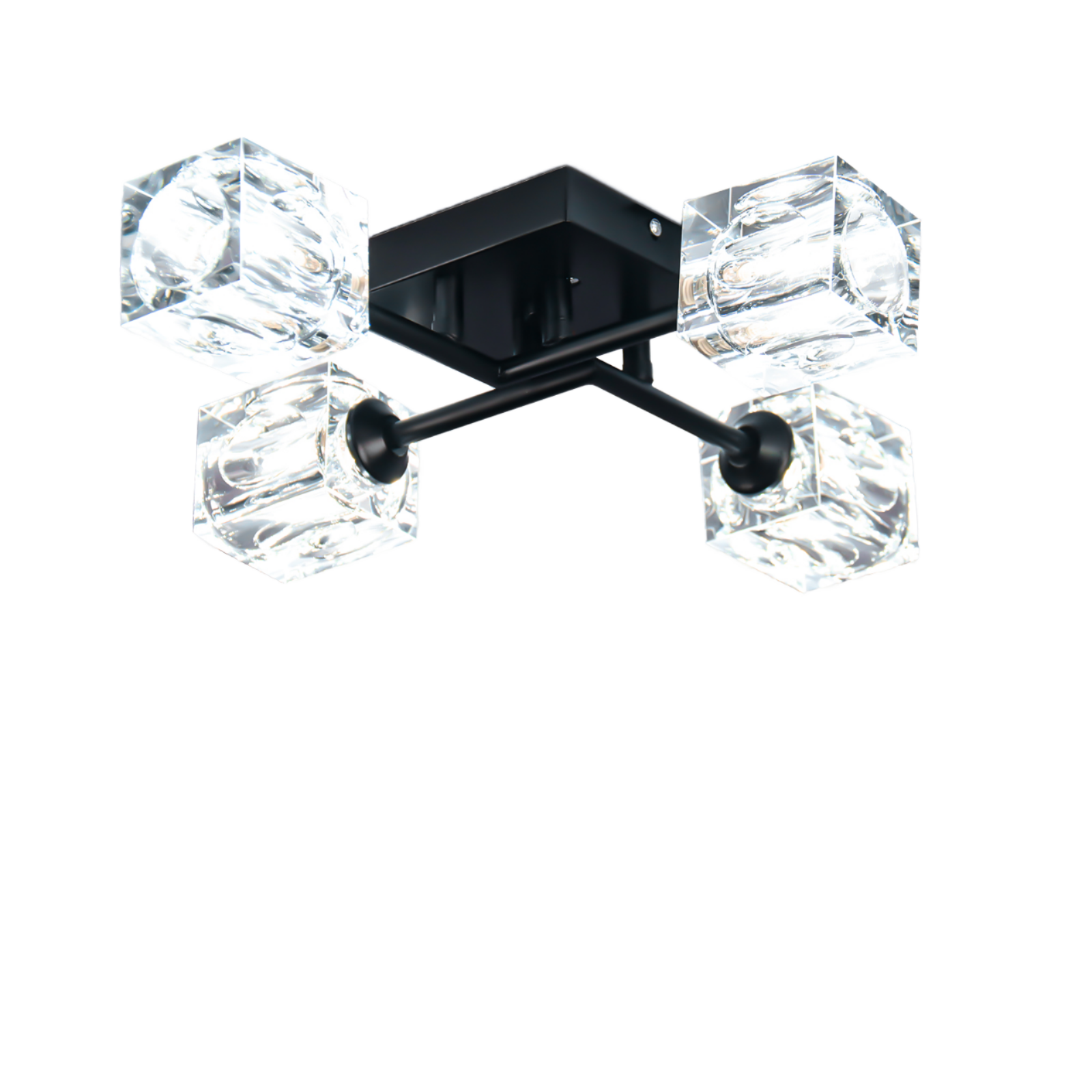 Modern All Copper European Branch-shaped Crystal Ceiling Light LED Lighting Rating Warranty for Bedroom Living
