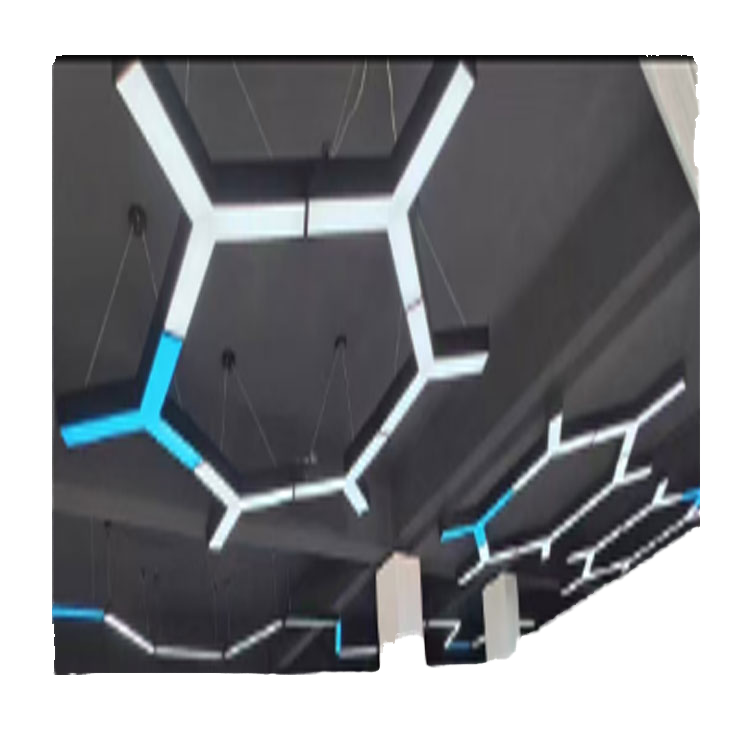 Office Gym Ceiling Lights Supermarket and Garage Custom Pendant Lights DIY Modular Y-shaped LED Pendant Lights