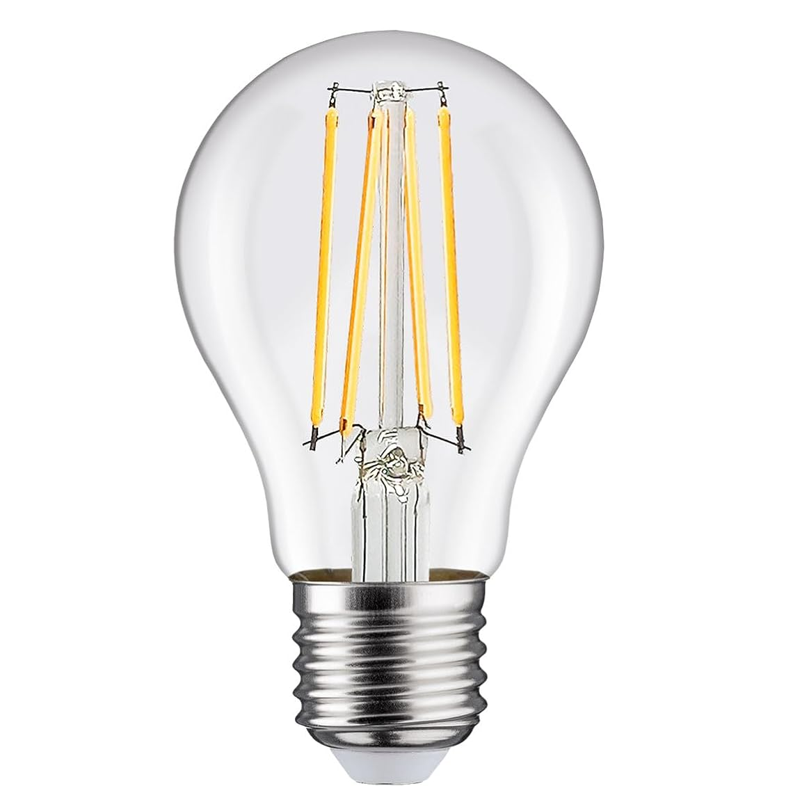 AC85- 240V A60 Antique LED Filament Bulbs Warm White 440LM E26 Medium Base Antique Decorative Edisom Light Bulbs Clear Glass