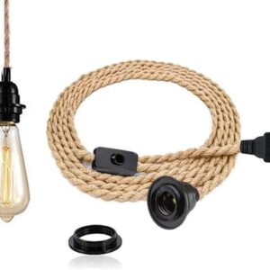 Hot Seller Lampshade Cover Lights Indoor Natural Rattan Handmade Wholesale Straw Hanging Pendant Lights Home Decoration Items
