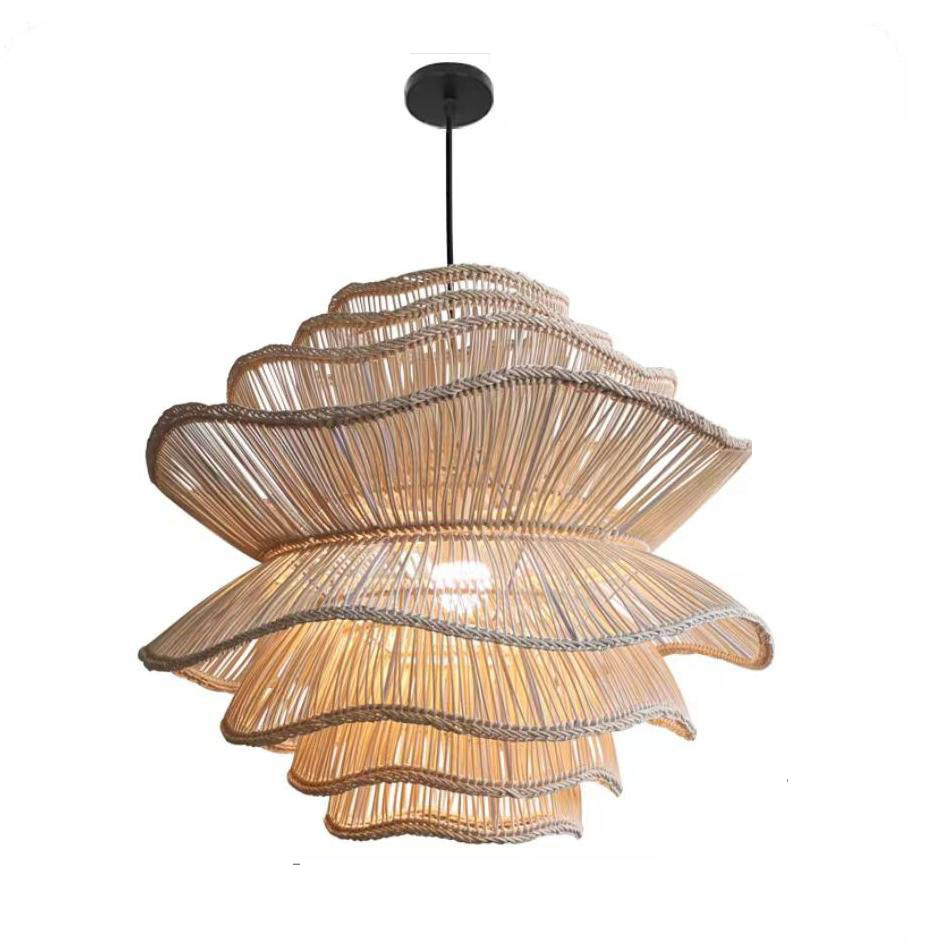 DIY Lampshade Making Kit With Frame Natural Materials Bamboo Rattan Linen for Home Decor Projects