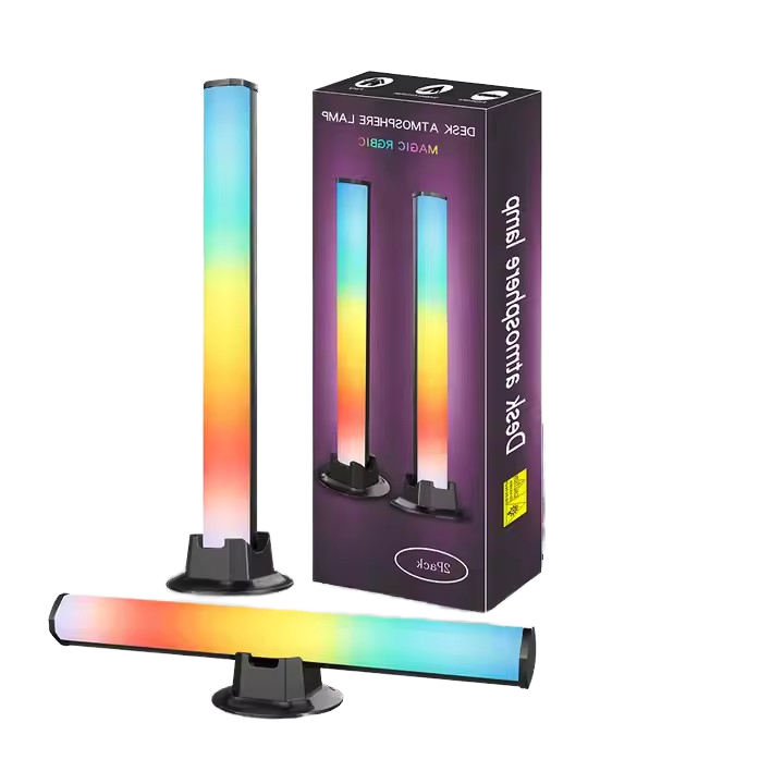 Smart RGB LED Light Bars USB Plug Music Sync TV Backlights Remote Control Floor Lamps Work with Home