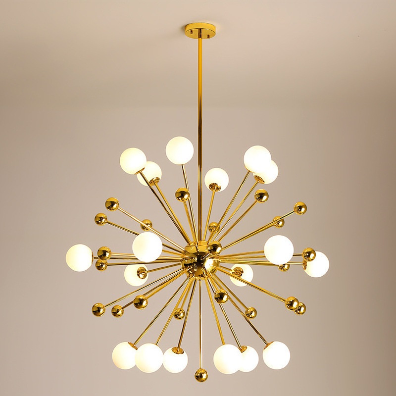 8 Lights Sputnik Chandelier Mid-Century Pendant Light