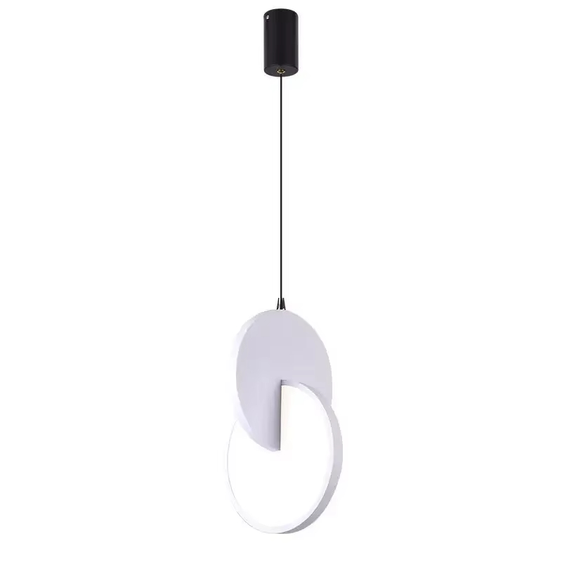 Modern Geometric Led Small Pendant Lamps Gold Silver for Table Dining Bedside Bedroom Chandelier Home Decor Lighting Luminaires