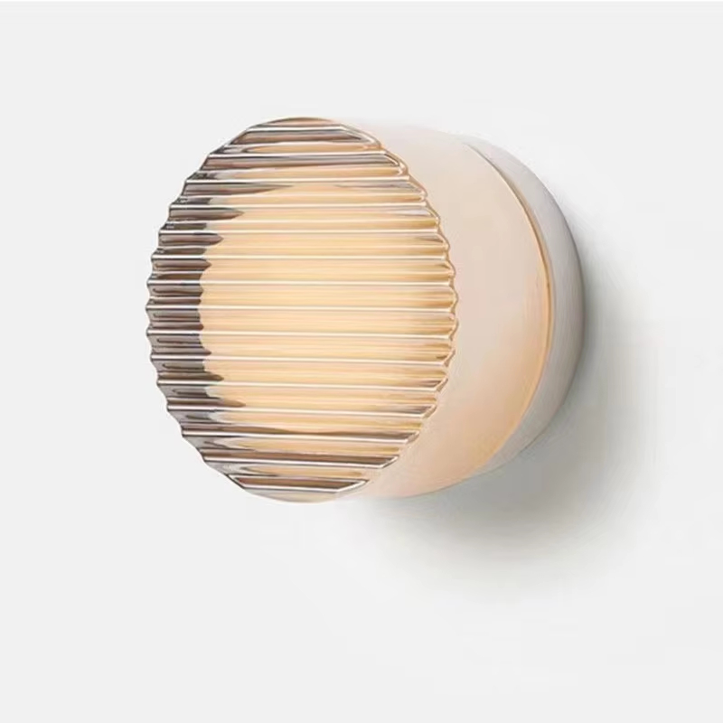 Nordic Led Wall Lamp Acrylic Round Light Fixture for Hotel Background Wall Bedroom Corridor Aisle Bathroom Lighting