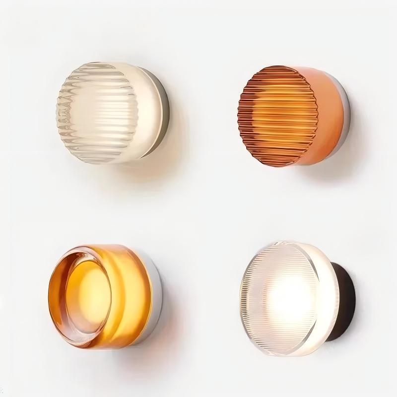 Nordic Minimalist Led Wall Sconce Acrylic Potato Chip Design Light for Bedroom Bedside Hotel Aisle Corridor Stair Lighting