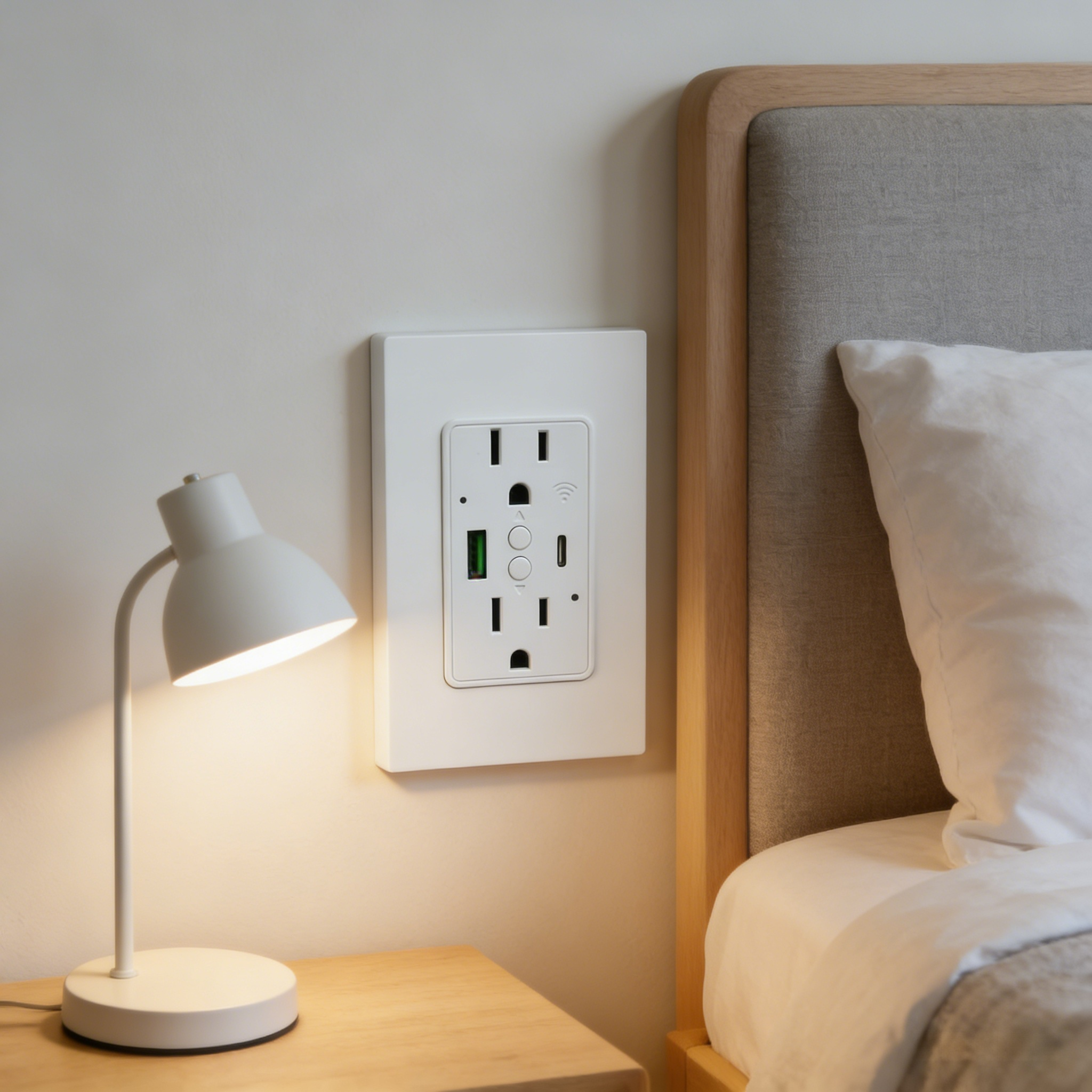 Us Smart Wall Socket Pd20W Pd20W Fast Charge Wifi Enabled for Home Hotel Office Bedroom Energy Saving Smart Wall Socket