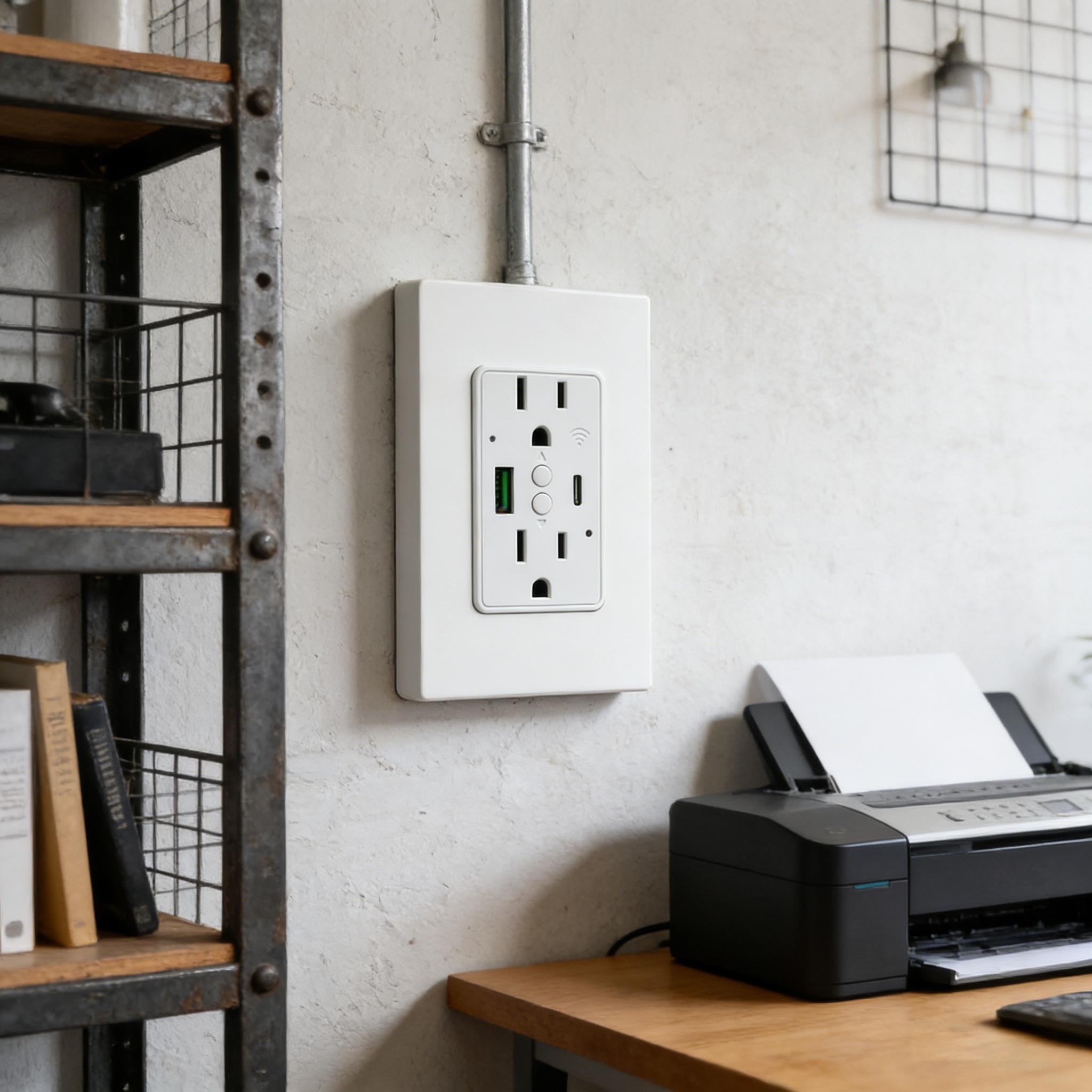 Us Standard Smart Wall Socket Pd20W App Control for Home Hotel Office Bedroom Living Room Energy Saving Wall Charger