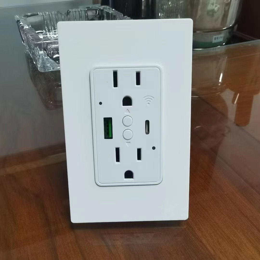 Us Smart Wall Socket Pd20W Pd20W Fast Charge Wifi Module for Home Hotel Office Bedroom Multi Port Charging Station
