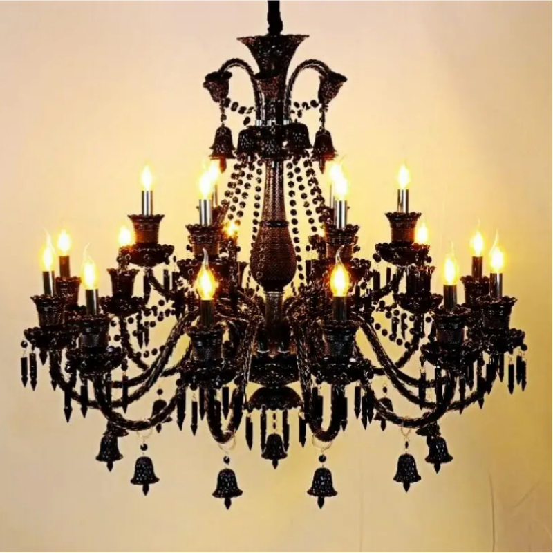 High End French Crystal Ceiling Light Large Duplex Villa Hollow Hall Chandelier Indoor Home Commercial Project Lighting Supply