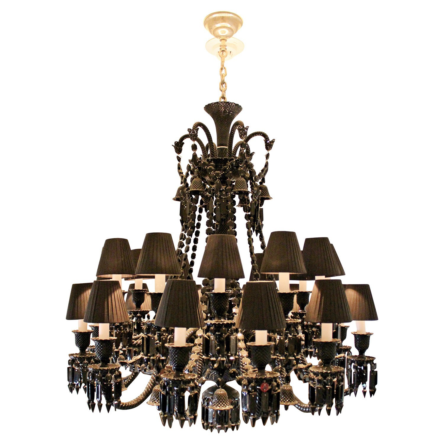 French Style Black Luxury Crystal Chandelier Modern Mid Century Design Dining Room Bedroom Wedding Party Indoor Decorative Lamp