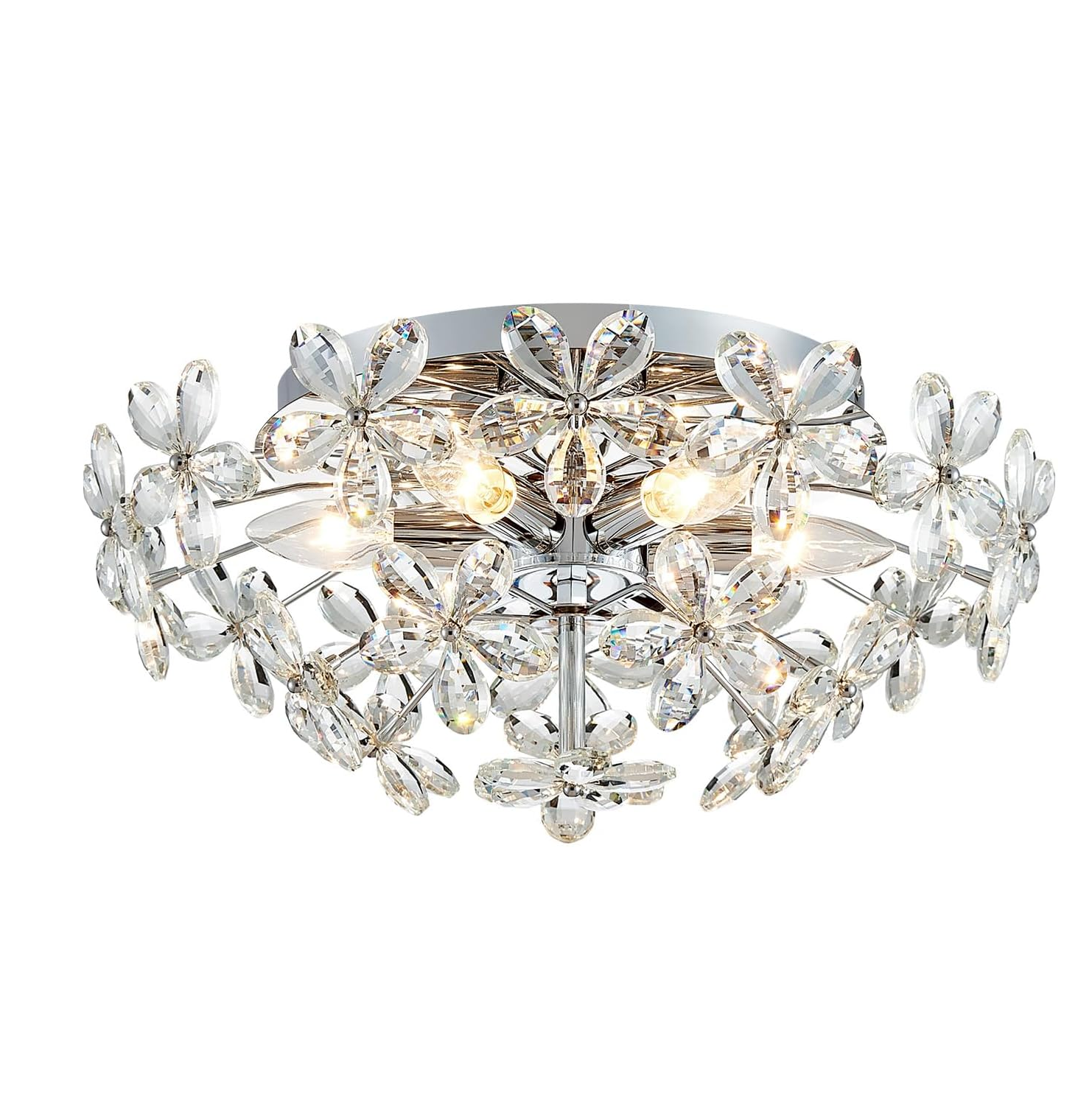 More Crystal Chandelier Ceiling Style Light for Living Room