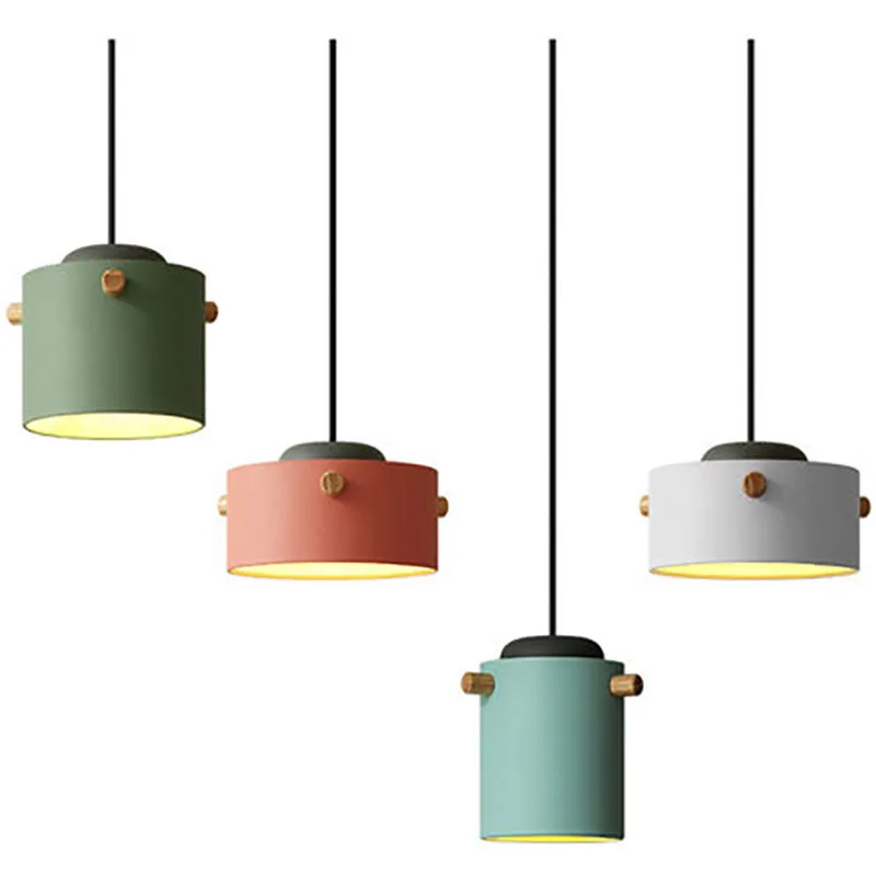 Nordic Metal LED Pendant Lighting Luminaire Hanging Lamp Fixture Suspension Drop Lights Kitchen Dining Room Bedside