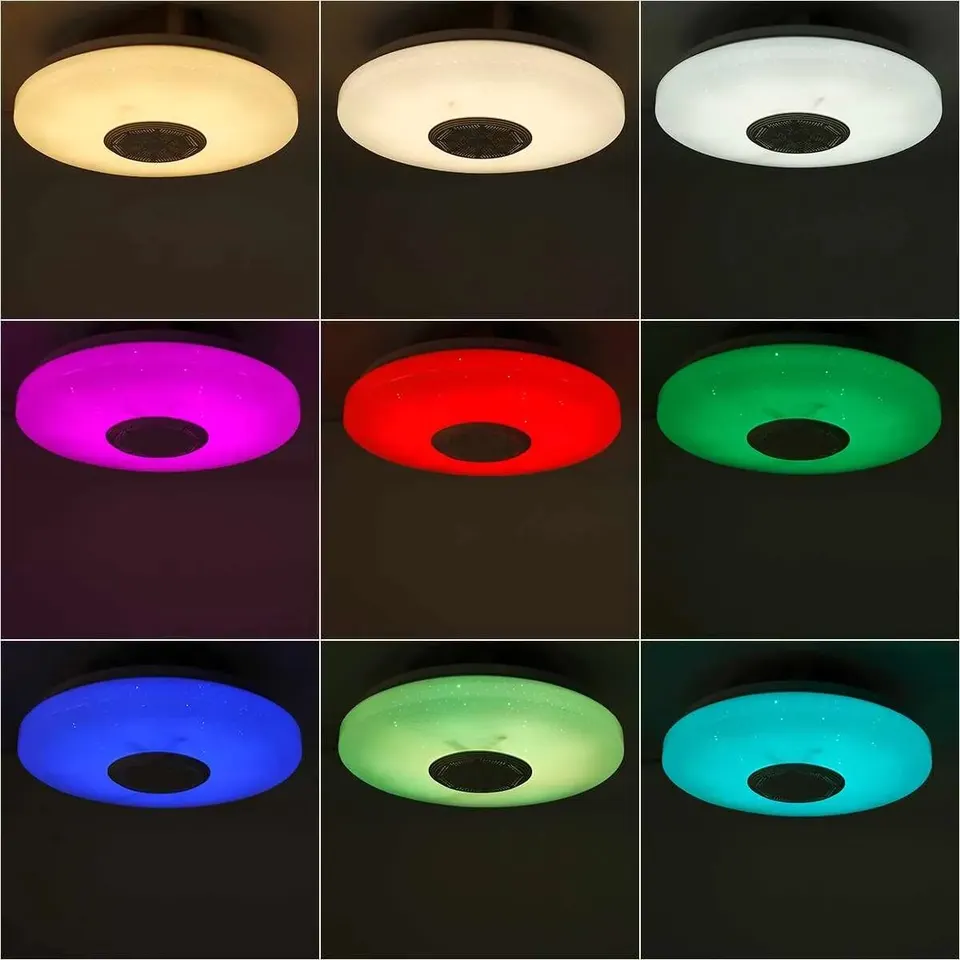 Modern LED Ceiling Lights RGB Dimming APP for Remote Control AC220V 52W/36W Smart Home Lighting