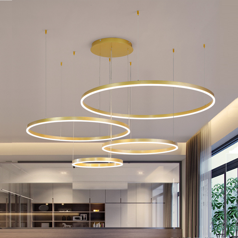 Hanging Ceiling Lamp Pendant Light Modern Fashion Dimmable Light Circular 110W