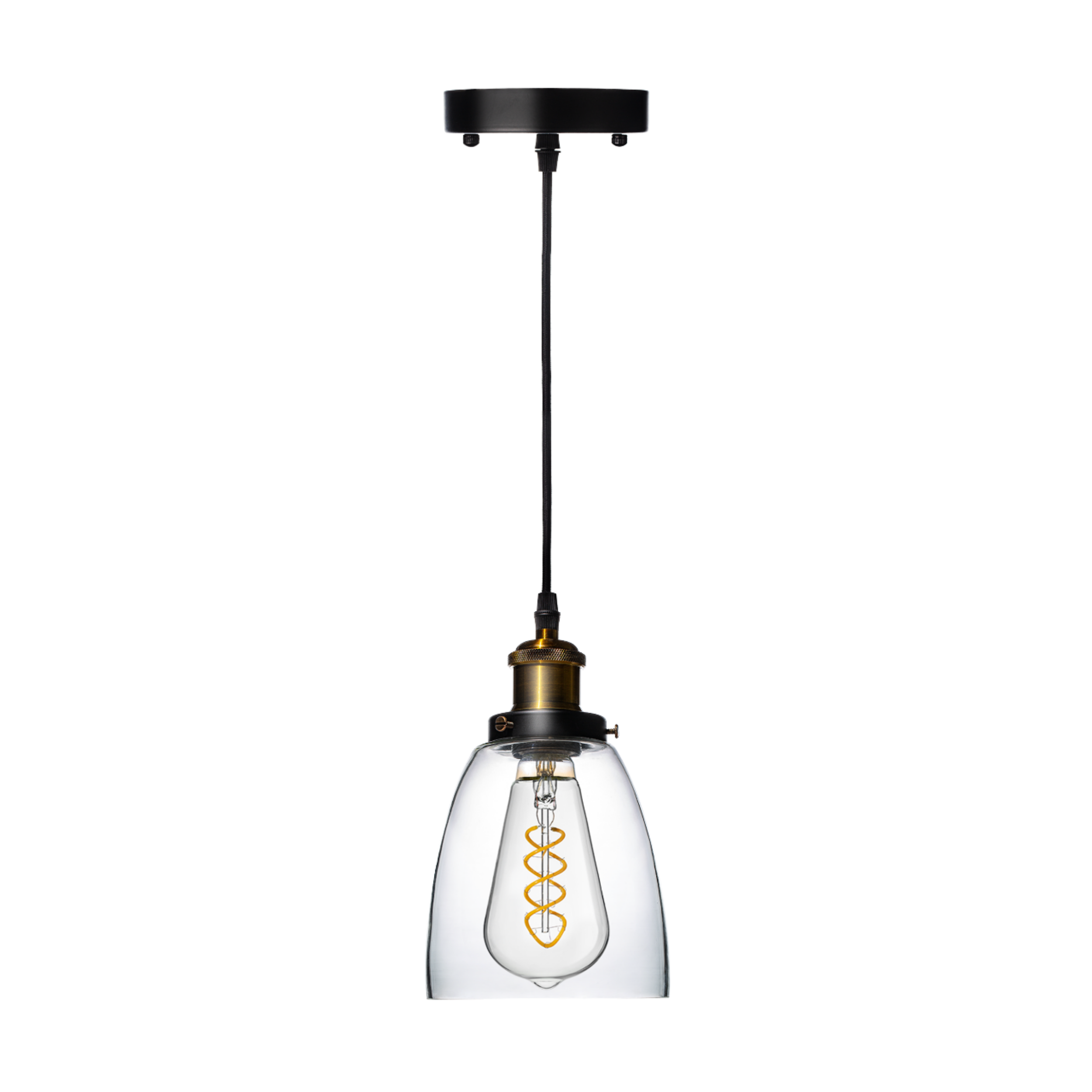 American Retro Industrial Loft Chandelier Bar Counter Restaurant Bar Pendant Lamp Creative Home Simple Glass Hanging Lights