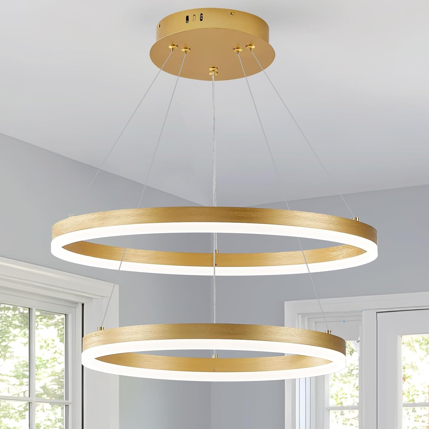 Modern LED Ceiling Lights,60W Dimmable Flush Mount Lighting Fixture,Modern Acrylic Chandeliers