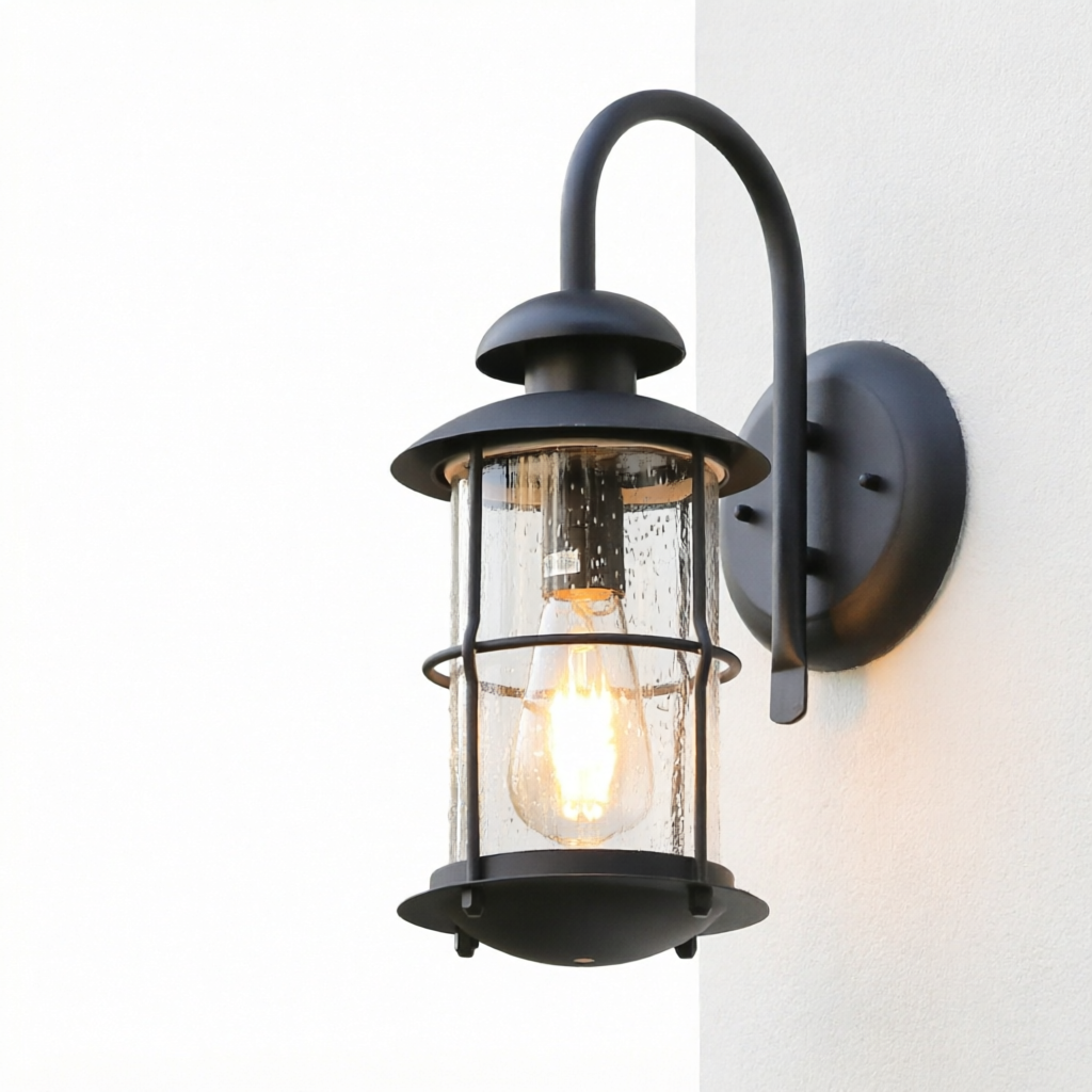 Vintage Wall Lamp E27 Bulb Sconce Light Fixtures Black Bronze LED Wall Lights Outdoor Porch House Home Yard Garden Lighting
