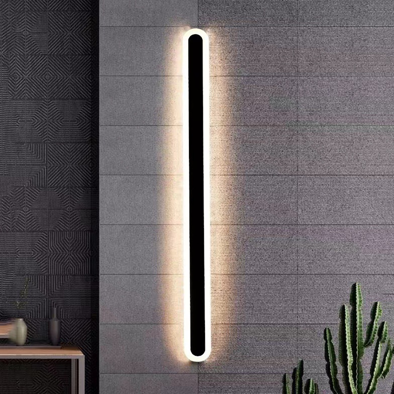 Long Strip LED Wall Lamp Outdoor Waterproof Modern Minimalist Sconce for Courtyard Villa Garden Balcony Exterior Wall Light