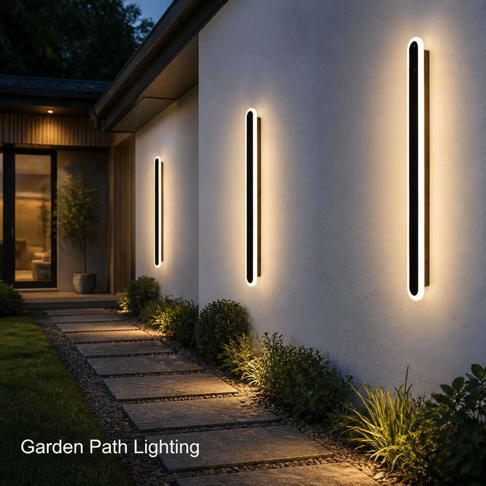 Modern Waterproof LED Outdoor Wall Light IP65 Exterior Lighting for Garden Villa Porch Courtyard Wall Mounted Home Fixture